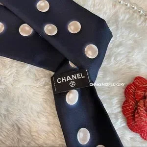 CHANEL | Accessories | Nwt 22s Chanel Dark Navy White Pearl